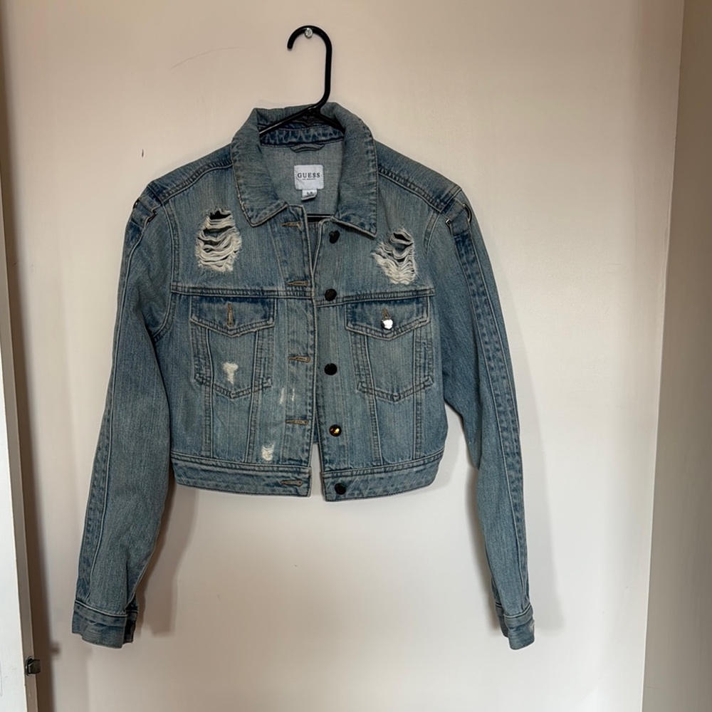 Guess Women's Blue Denim Jacket